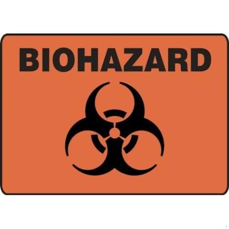 Accuform SAFETY SIGN BIOHAZARD 7 in  X 10 in  MBHZ527XP MBHZ527XP